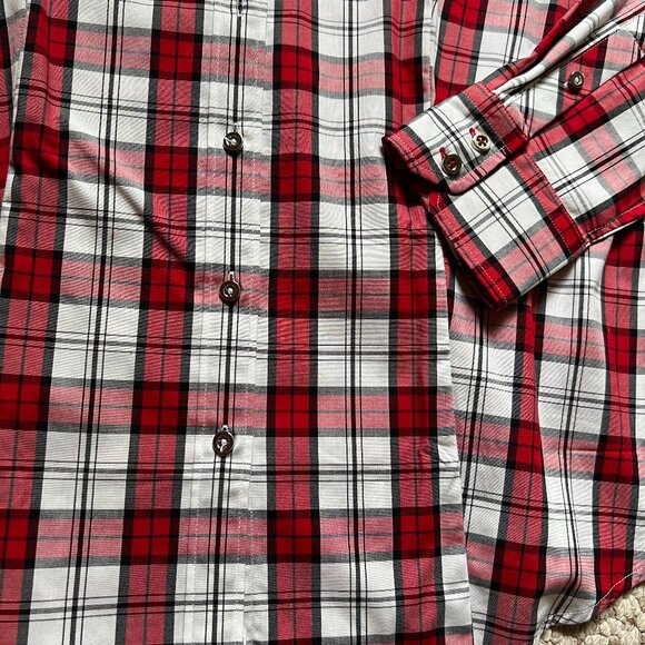 TALBOTS - Button Front Shirt - Classic Plaid -- NEW with Tag - Picture 6 of 13